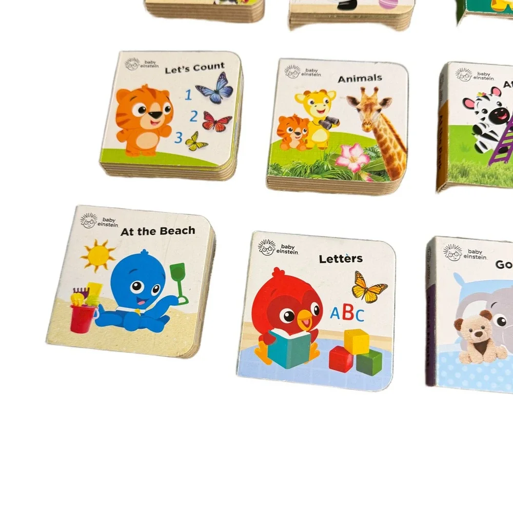 Baby Einstein My First Library 12 Board Book Block Set with Carrying Case Case - Picture 14 of 16